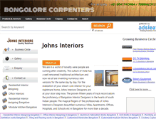 Tablet Screenshot of bangalorecarpenters.com